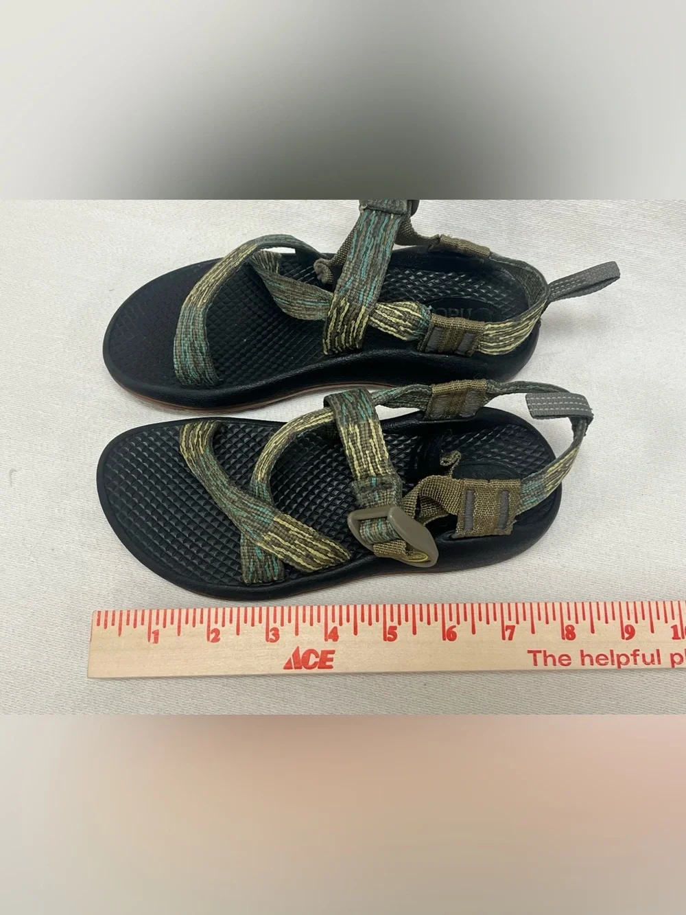 Chaco Kids Multicolor Green Strappy Sandals